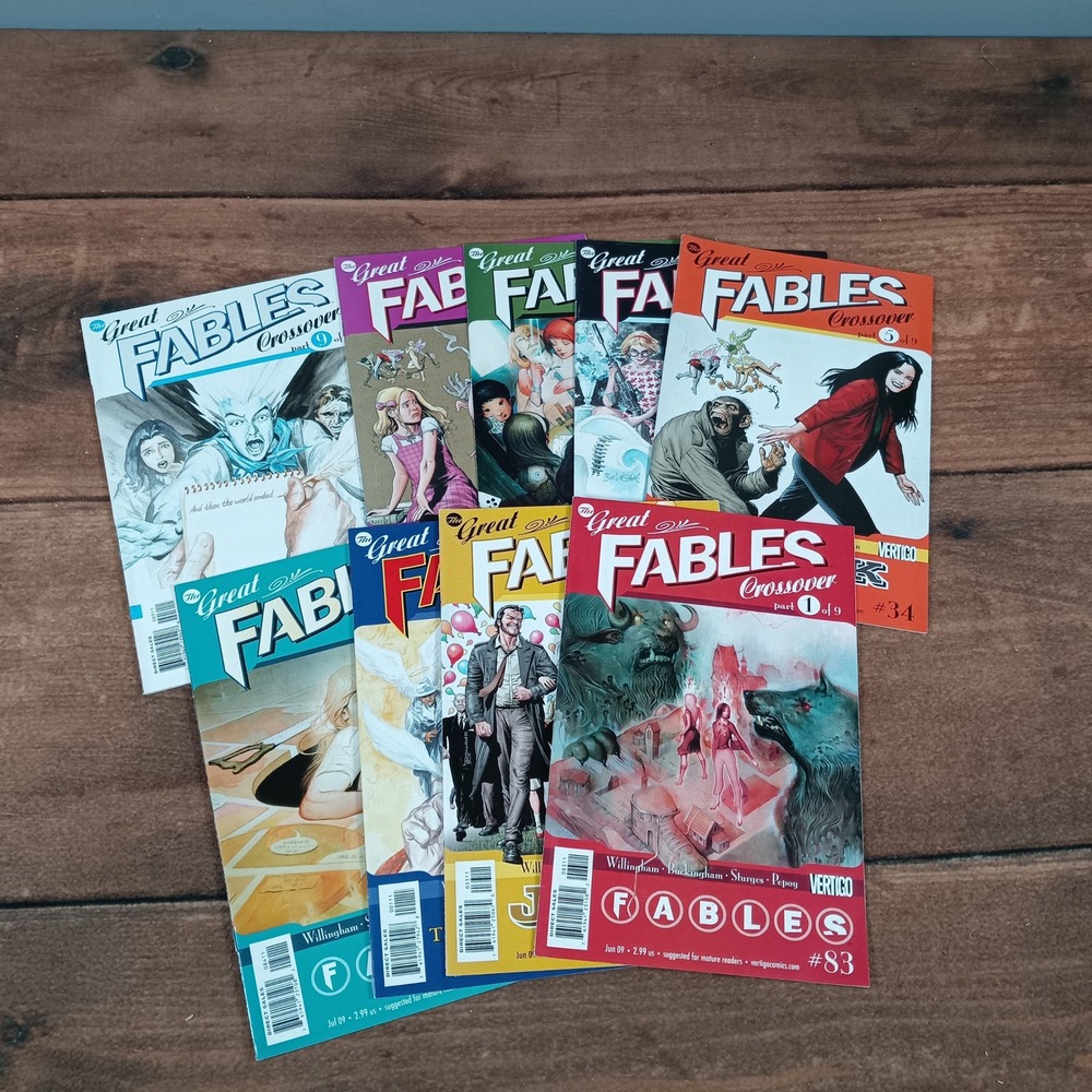 Fables Comic Book Lot‎ The Great Fables Crossover Part 1-9